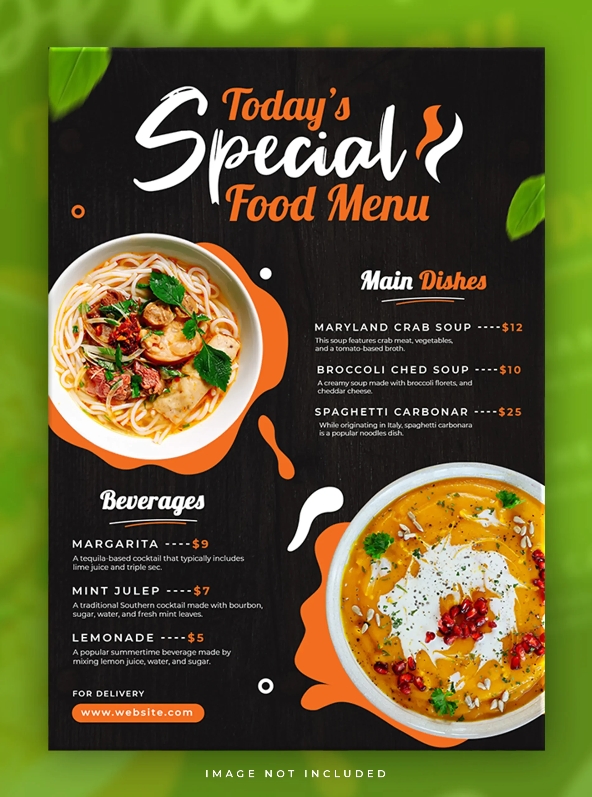 Menu Card Design